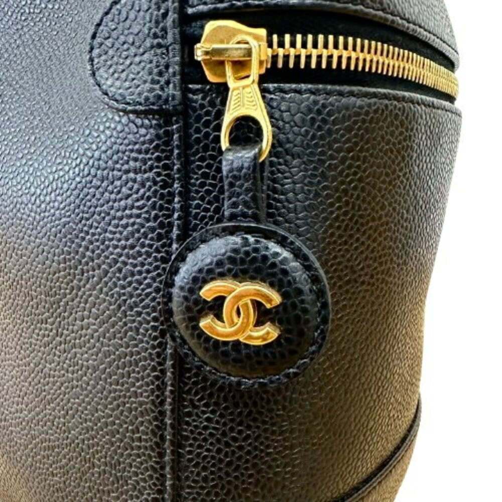 CHANEL Black Caviar Leather Vanity Bag - Picture 6 of 10